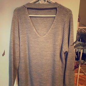 V neck sweater